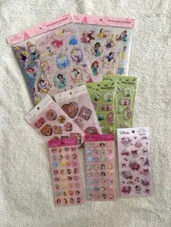 セリア　ウォーターシール　エポキシラメシール　ストーンシール　ディズニーセット