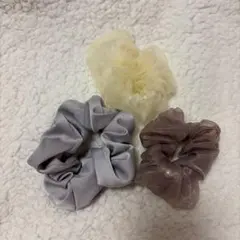 フリルヘアゴム 3点セット