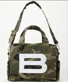 BEEDEN BIG B LOGO BAG カモ柄
