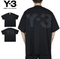 即完売モデル】Y-3 バックプリントロゴ オールブラックtシャツ でか 