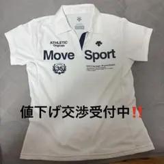 DESCENTE Move Sport 半袖Tシャツホワイト 人気モデルのサムネイル