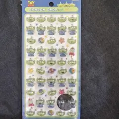 ボンボンドロップシール　ミニ　リトルグリーンメン