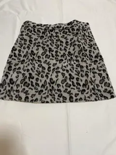 ［新品・未使用］ヒョウ柄ミニスカート XL