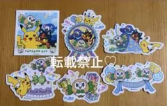 ポケモン韓国 デコステッカー 30周年 チコリータ ヒノアラシ ワニノコ