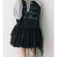 jouetie ヘムフリルラグランワンピース