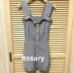 Rosary ライトブルー ケーブルニット ノースリーブワンピース 39のサムネイル