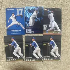 日ハム ⑤ カルビー プロ野球チップス カード 6枚セット