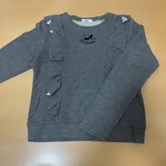 ALGY 長袖カットソー グレー フリル　150