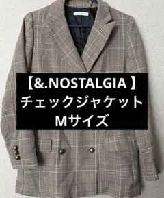 【美品】&.NOSTALGIA チェック　ジャケット　アウター　入学　卒業