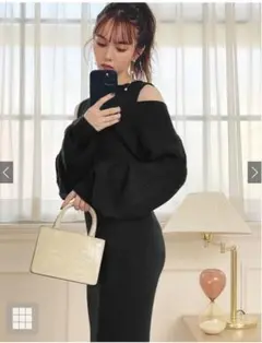 SG102 GRL カーディガンXマーメイドワンピニットセット[rut667]