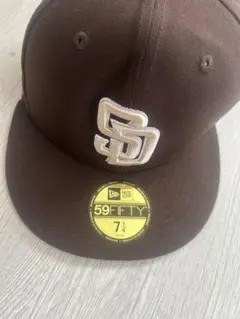 New Era 59FIFTY ブラウンキャップ 7 1/4