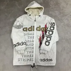 80S 90S adidas アディダス　ボアフルジップパーカー　ビンテージ