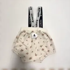 &mignon 花柄 サスペンダー付き ブルマ