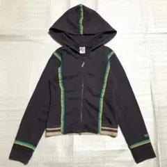 55DSL ディーゼル y2k ダブルジップ スウェット パーカー S 平成