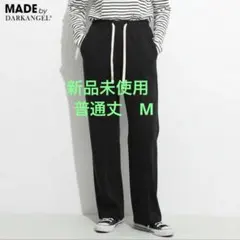 ダークエンジェル　裏起毛 パンツ　ピンタック　ブラック