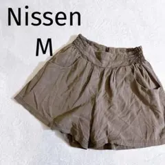 Nissen◆ニッセン ショートパンツ ブラウン ウエストゴム カジュアル Mのサムネイル