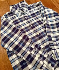 POLO チェック柄 長袖シャツ