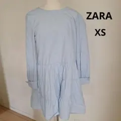 ZARA　オールインワン　ブラウス　XS　ワンピース風