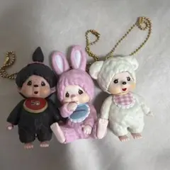 モンチッチ マスコットキーチェーン4 チムたん チャム モンチッチちゃん3個