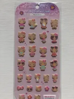 ハローキティ ミルキーメロウシール 日焼けキティ