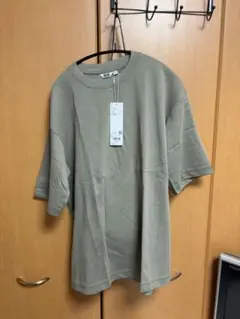 UNIQLO U エアリズムコットンTシャツ　Ｌオーバーサイズ　グリーン