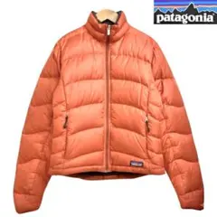 【パタゴニア】ダウンジャケット レディース Sサイズ オレンジ アウトドア