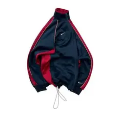 00s NIKE トラックジャケット 黒 赤 archive y2k tech