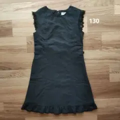 CROWN BANBY ブラックワンピース 130のサムネイル