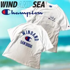 即完売！WIND AND SEA×Championコラボ パイルラグランTシャツ