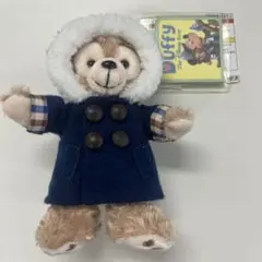 ☆ダッフィー ぬいぐるみバッジ ダッフルコート☆