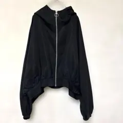 【Heather】フード付 ショート ドルマン スリーブ ブルゾン パーカーのサムネイル