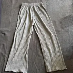 しまむら　ワイドパンツ　２枚セット　ブルー　オレンジ