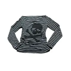 グランジ y2k スカル ドクロ トップス カットソー