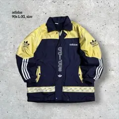 90s古着adidasリバーシブルナイロンジャケットフリースコーチジャケット