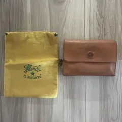 IL BISONTE イルビゾンテ　二つ折り財布 ブラウン　巾着付きのサムネイル