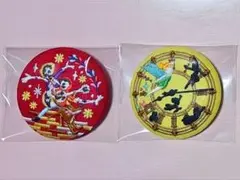 ディズニー　刺繍缶バッジ　2個セット リメンバーミー、ピーターパン