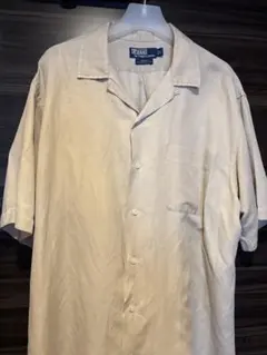 90s ラルフローレン CALDWELL オープンカラー 開襟 シャツ