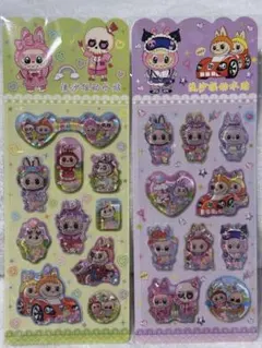 ラブブ 3D水シール 2枚セット