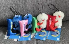 パペットスンスン　おやすみピローマスコット　全4種コンプリートセット