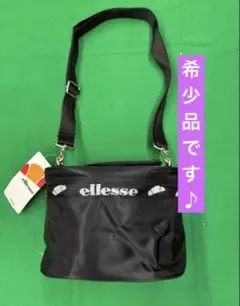 [希少品]エレッセ　ショルダーバック　 バニティバック　ブラック　新品未使用のサムネイル