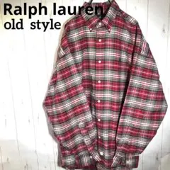 オールドラルフローレン☆激シブチェックシャツ☆☆ヴィンテージ感がたまらない☆