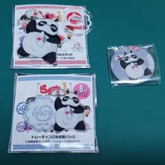 らんま1/2　ポップアップストア　アクスタ、お名前バッジ、缶バッジ　パンダ　玄馬