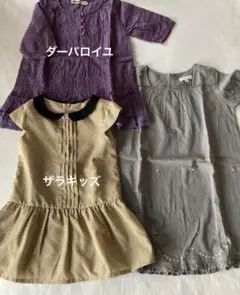 女の子 薄手ワンピース チュニック まとめ売り 88〜98㎝