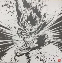 一番くじ　ドラゴンボール　H賞　色紙　超戦士バトル列伝　ベジータ　孫悟空