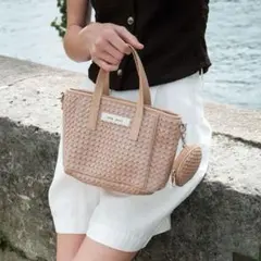未使用【q bag paris】バブルミニ 2wayバッグ シルバー ポーチ付 