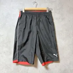 PUMA プーマ ハーフパンツ M 黒 赤 シャカパン 654526のサムネイル
