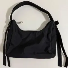 ナイロンハンドバッグ　リボン　三角　ミニバッグ