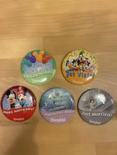 カリフォルニアディズニーランド 記念缶バッジ