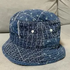 kirime Skate Bell Hat幾何学模様 バケットハット ネイビー - メルカリ