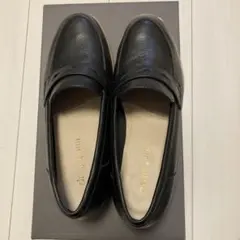 ミントドロップ。ブラックレザー ローファー